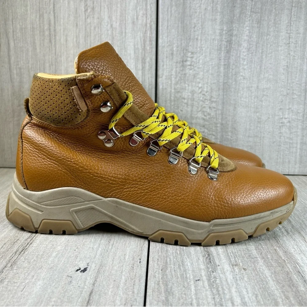 Greats Brooklyn The Park Hiker Lace Up Hiking Brown Leather Boot Men's Size 9